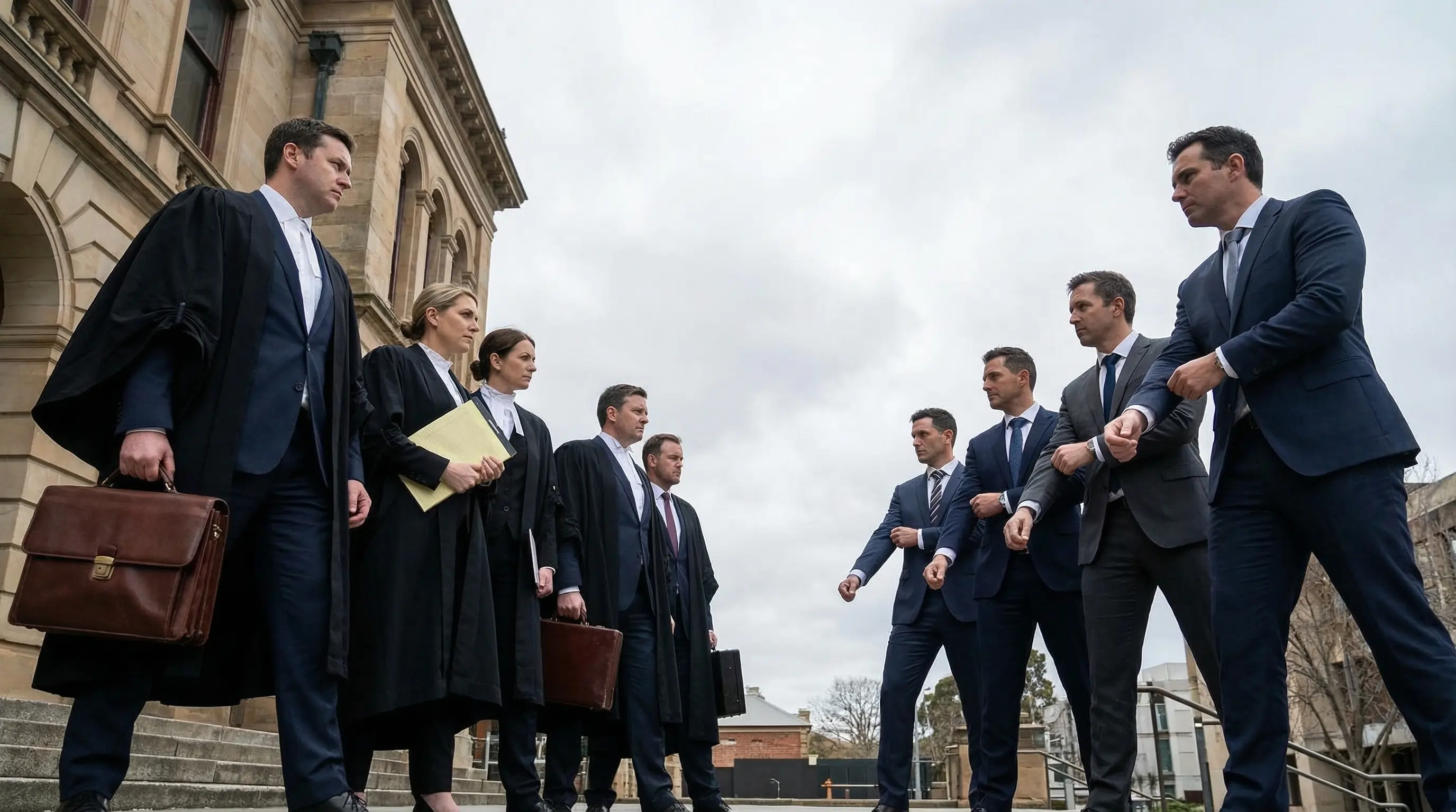 Securities fraud investigation at courthouse